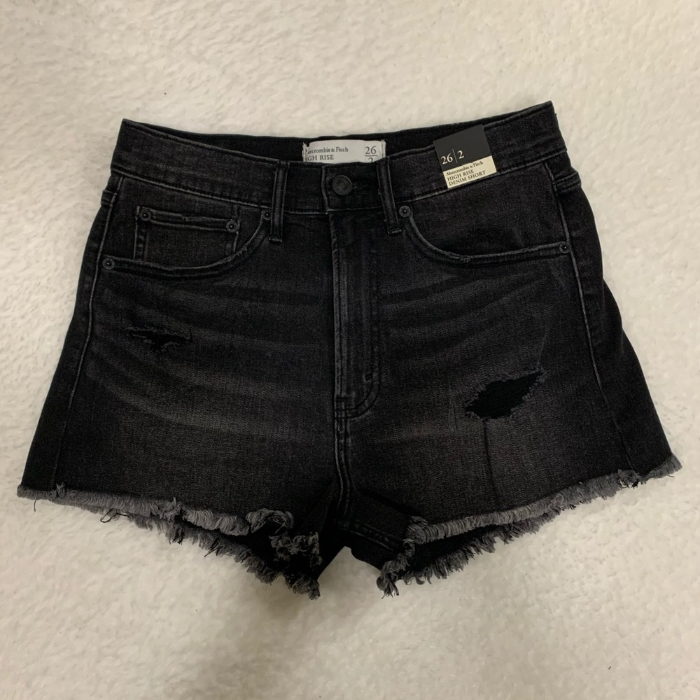 Abercrombie & Fitch - High Rise Mom Short (Stretchy)